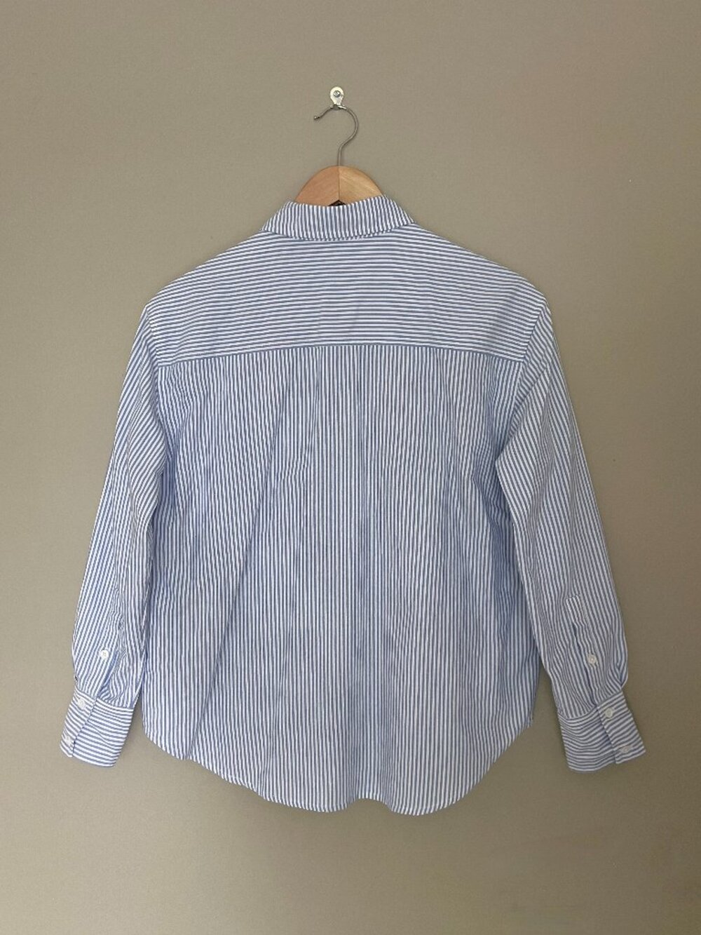 Julia Amory Carolyn Striped Button Down Shirt Blue White Size XS - Picture 2 of 3
